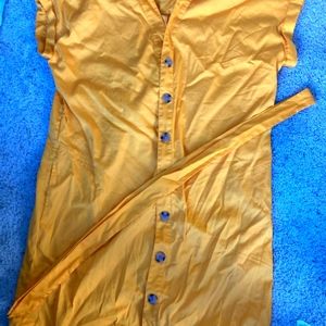 NineWest yellow shorts romper